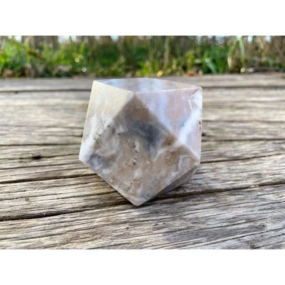 Vintage marble Geometric Paperweight Desk Decor - Picture 1 of 14